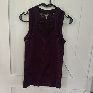 Athleta Women’s Mesh Tank, Burgundy/Purple, Size S